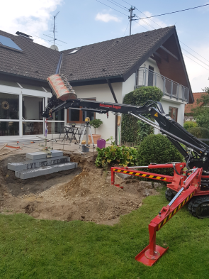 Bagger im Einsatz