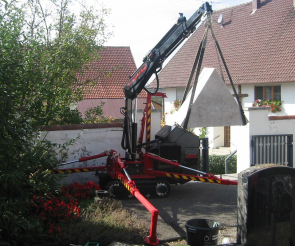 Kran 380 im Einsatz